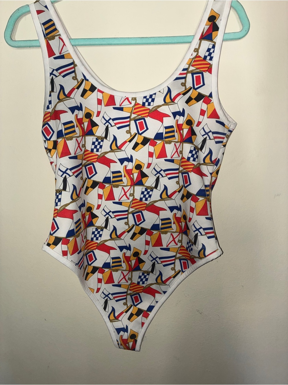 Forever 21 Nautical Flag Bodysuit  Women’s Large